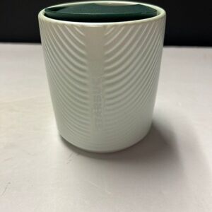 Starbucks White and Light Green Ceramic Tumbler Bottom